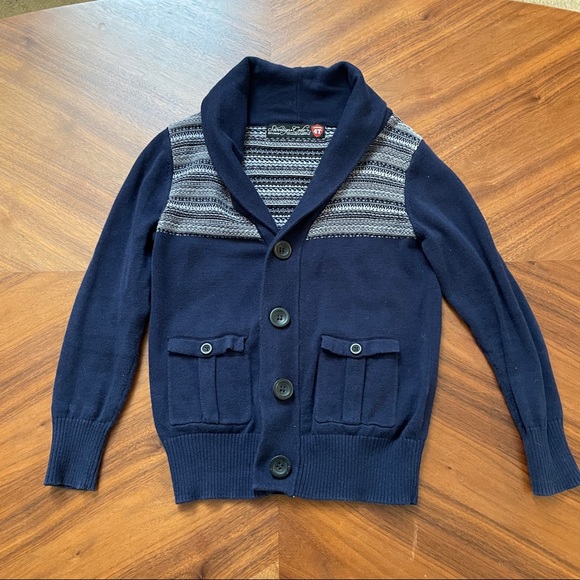 Sovereign Code cardigan with lapel and pockets - Picture 1 of 3